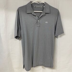 TravisMathew Gray Polo Shirt Men’s Small Golf Casual